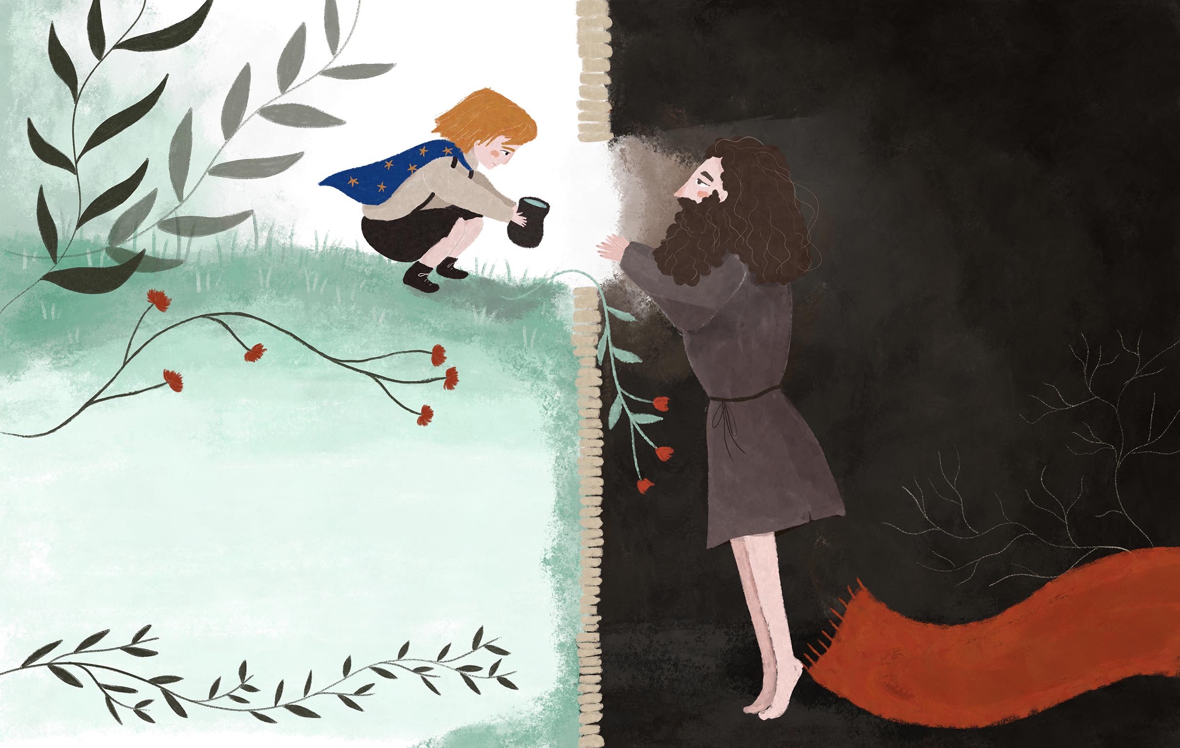 Boy and prisoner by Iva Dukić