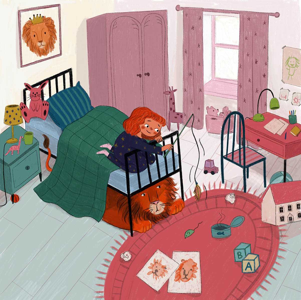 Girl and a Lion by Iva Dukić