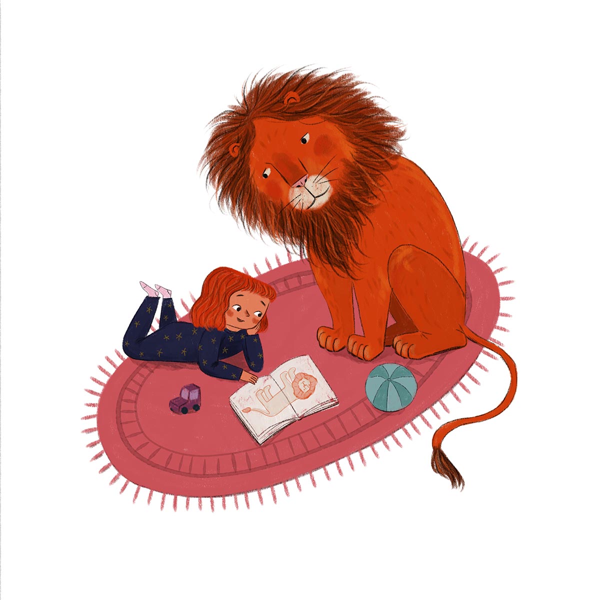 Girl and a lion spot by Iva Dukić