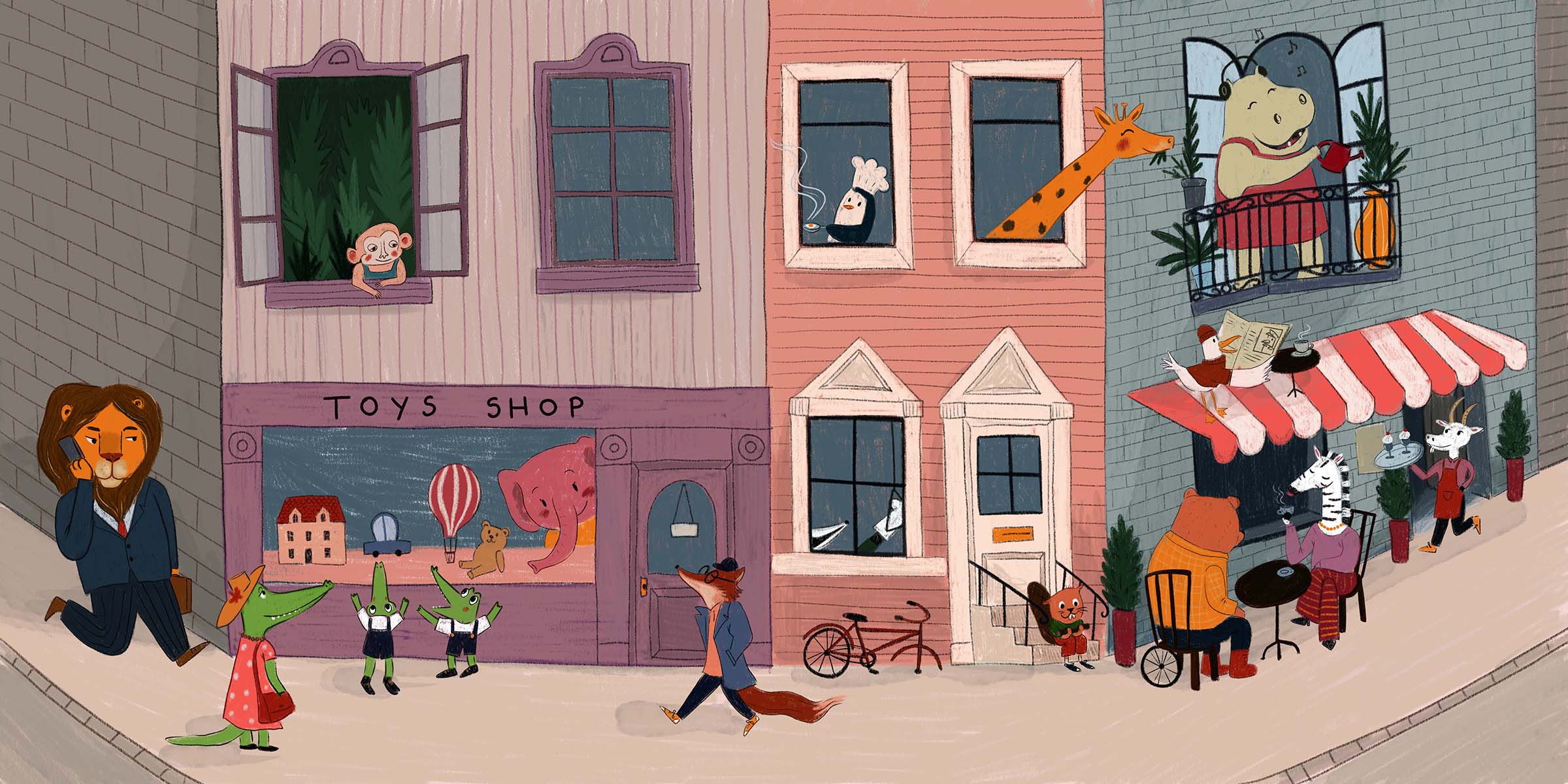 Animal town by Iva Dukić